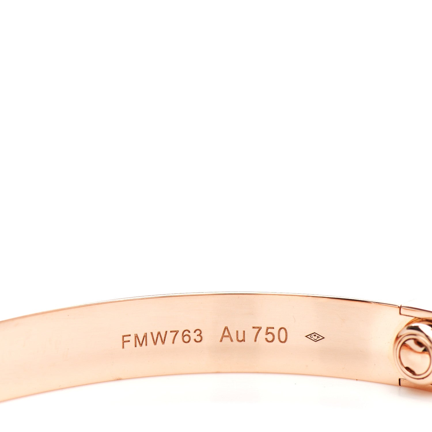 Cartier 18K Pink Gold LOVE Bracelet 17 6 of 7