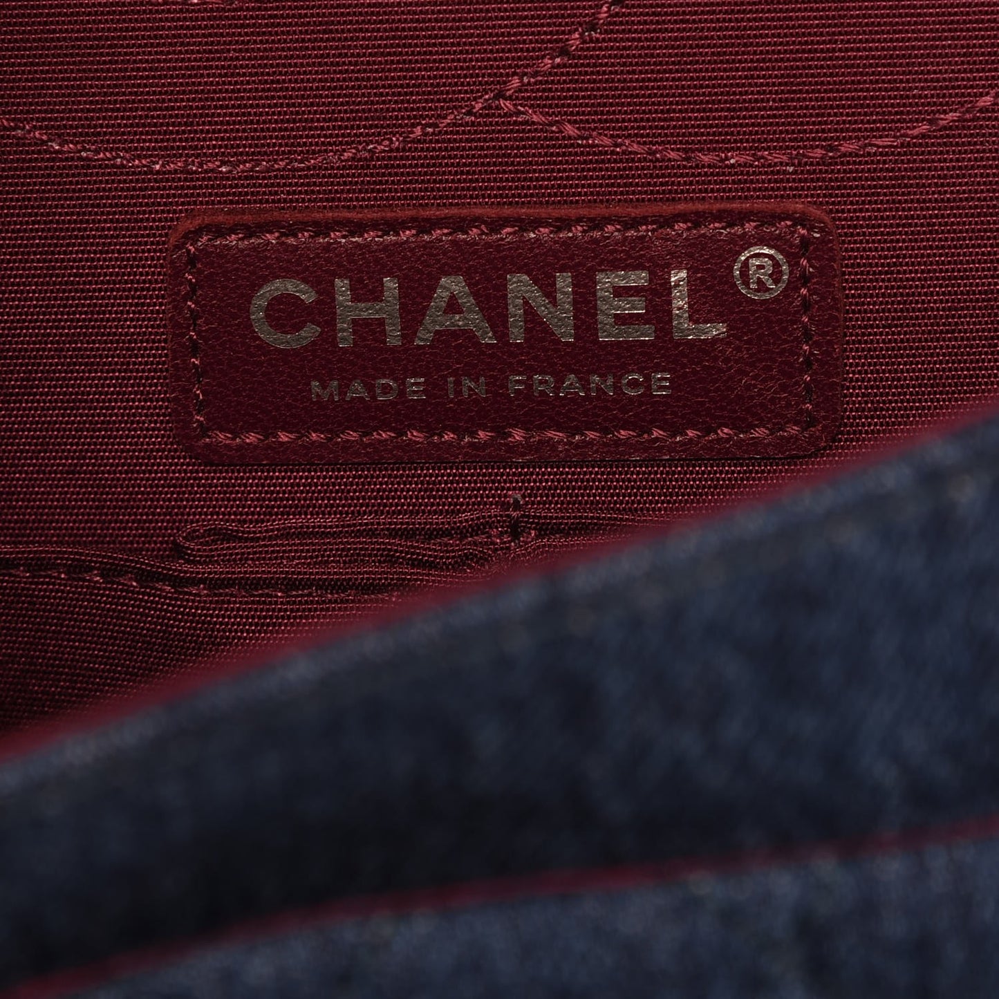 Denim Tweed 2.55 Reissue 225 Flap Blue Dark Pink