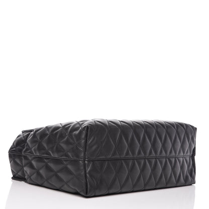 Givenchy Rubber Effect Canvas Quilted Duo Shopper Tote Black 5 of 11