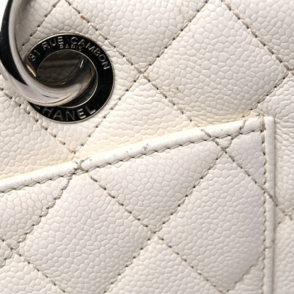 Chanel Caviar Quilted Grand Shopping Tote GST White 23 of 27