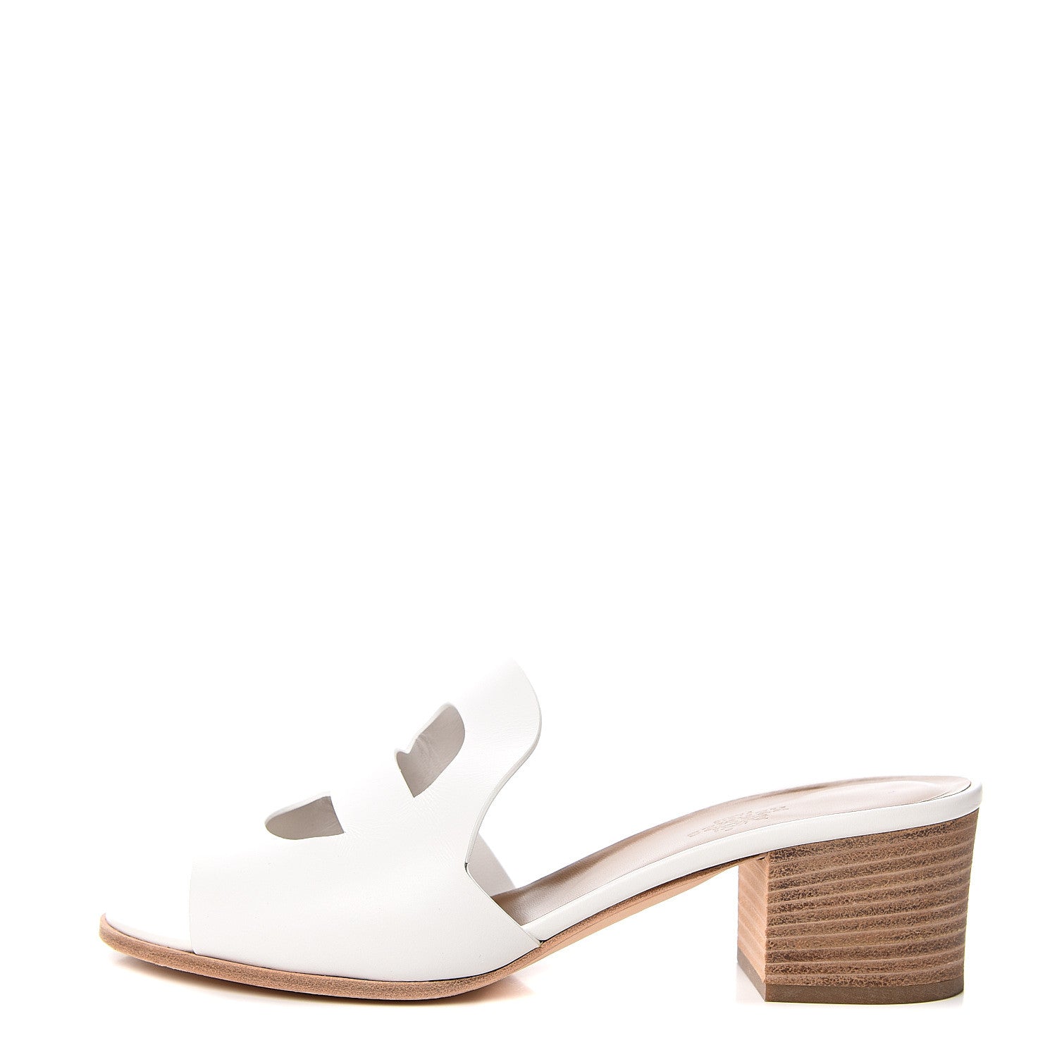 Hermes Calfskin Mona Sandals 39.5 White 1 of 10