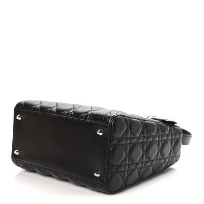 Christian Dior Lambskin Cannage Medium Lady Dior Black 10 of 10