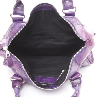 Balenciaga Agneau Giant 21 Silver Hardware Work Raisin 4 of 14