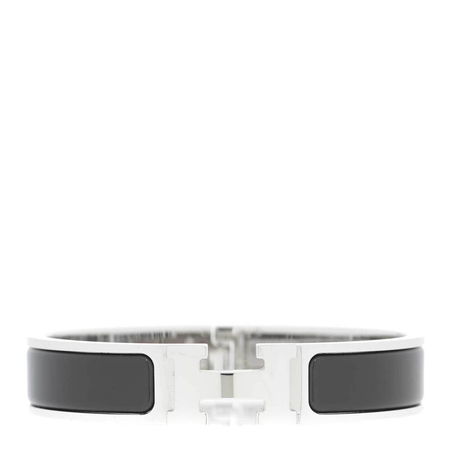 Hermes Enamel Narrow Clic Clac H Bracelet PM Black 1 of 6