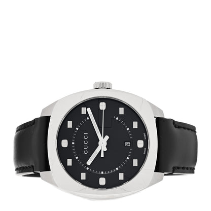 Gucci Stainless Steel Calfskin 40mm GG2570 Quartz Watch Black 2 of 5