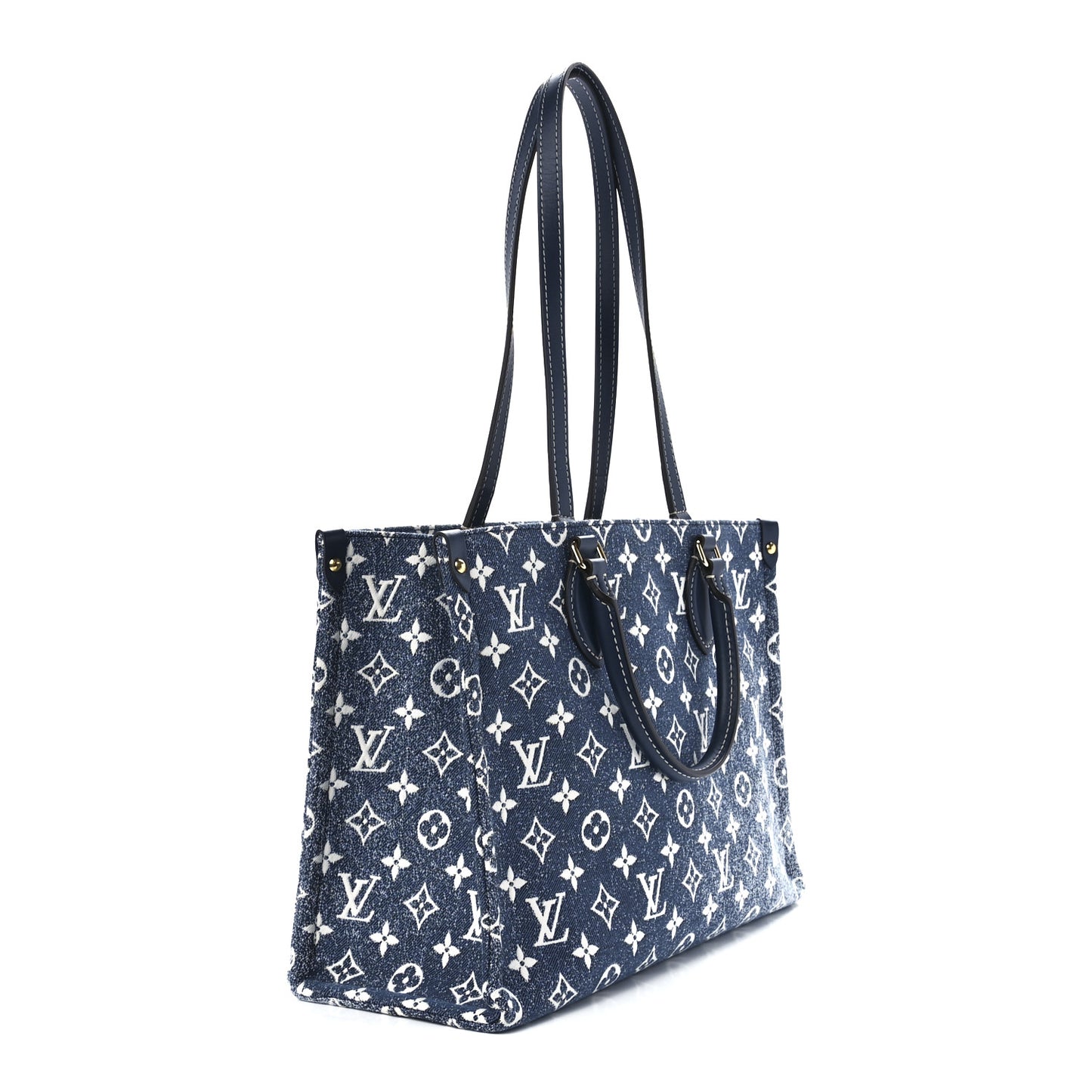 Monogram Jacquard Denim Onthego MM Bleu