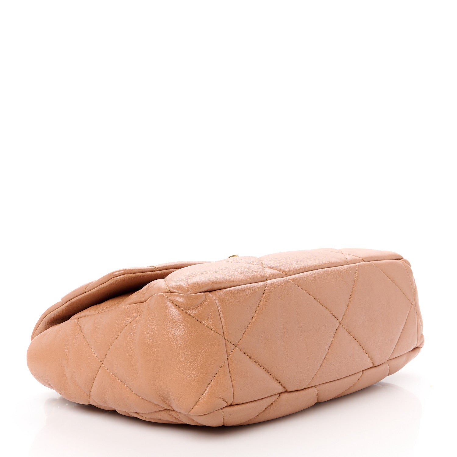 Chanel Lambskin Quilted Large Chanel 19 Flap Brown 4 of 10