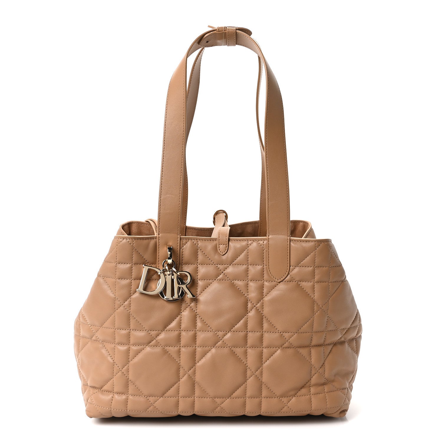 Christian Dior Calfskin Macrocannage Medium Toujour Powder Tan 1 of 11