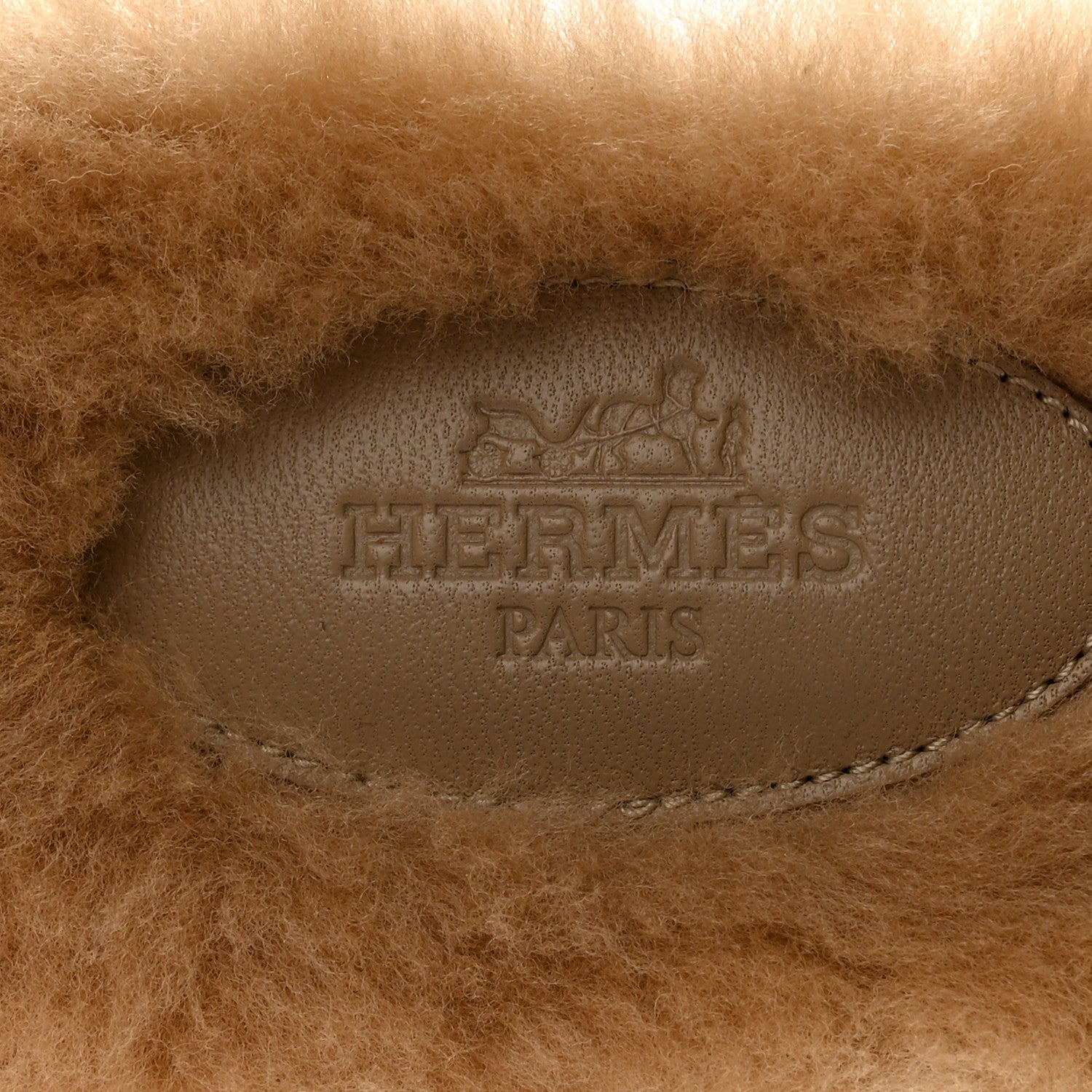 Hermes Woolskin Oran Sandals 40 Beige Argile 6 of 8