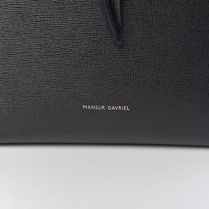 Mansur Gavriel Saffiano Bucket Bag Black Flamma 8 of 13