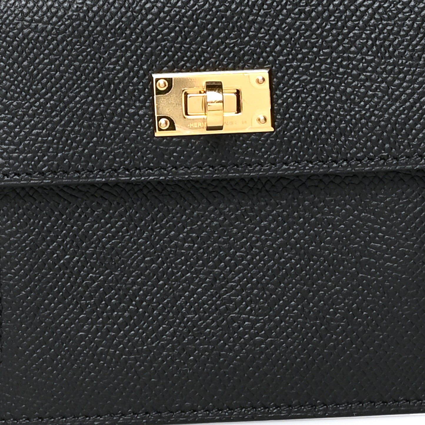 Epsom Kelly Pocket Compact Wallet Black