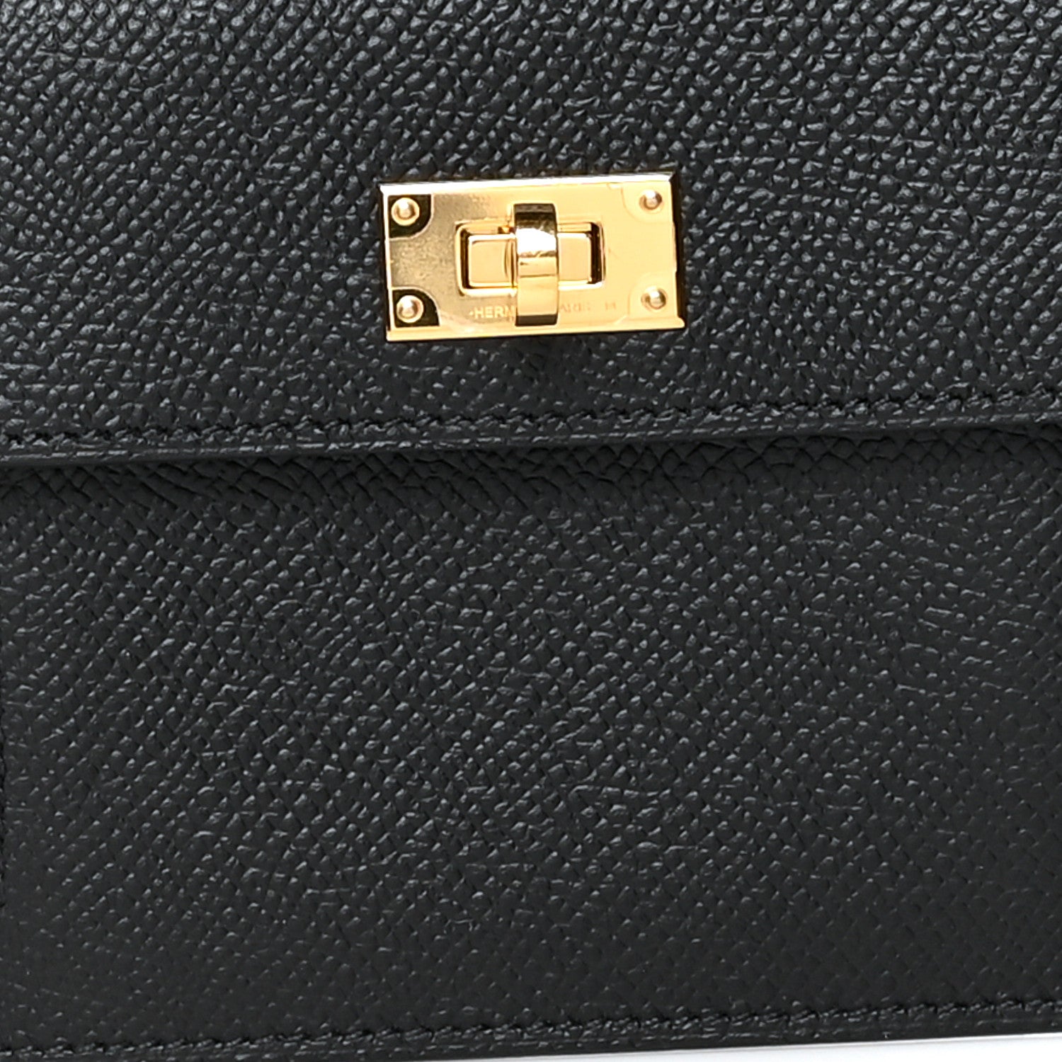 Hermes Epsom Kelly Pocket Compact Wallet Black 9 of 9