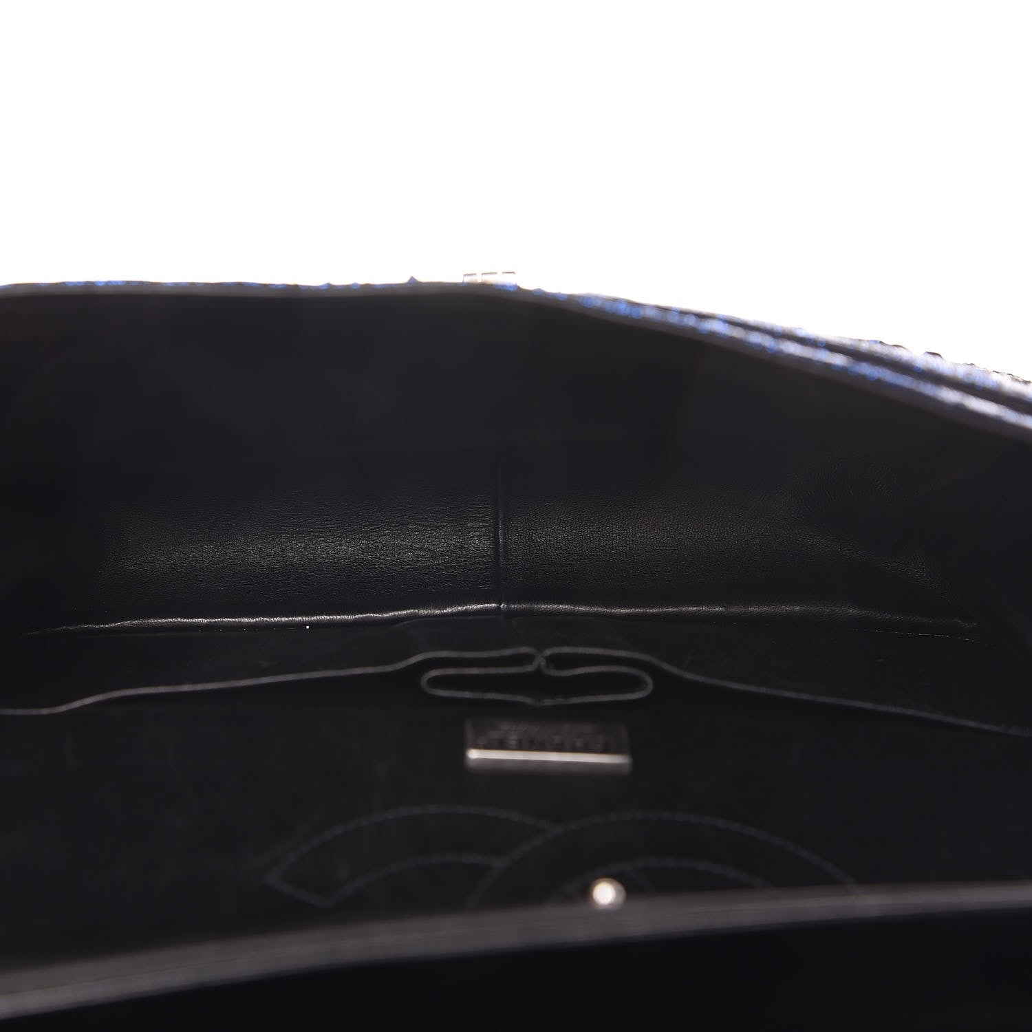 Chanel Metallic Python Quilted 2.55 Reissue 226 Flap Blue 8 of 8