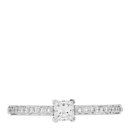 Tiffany Platinum Diamond .23ct Grace Engagement Ring 49 4.75 1 of 6