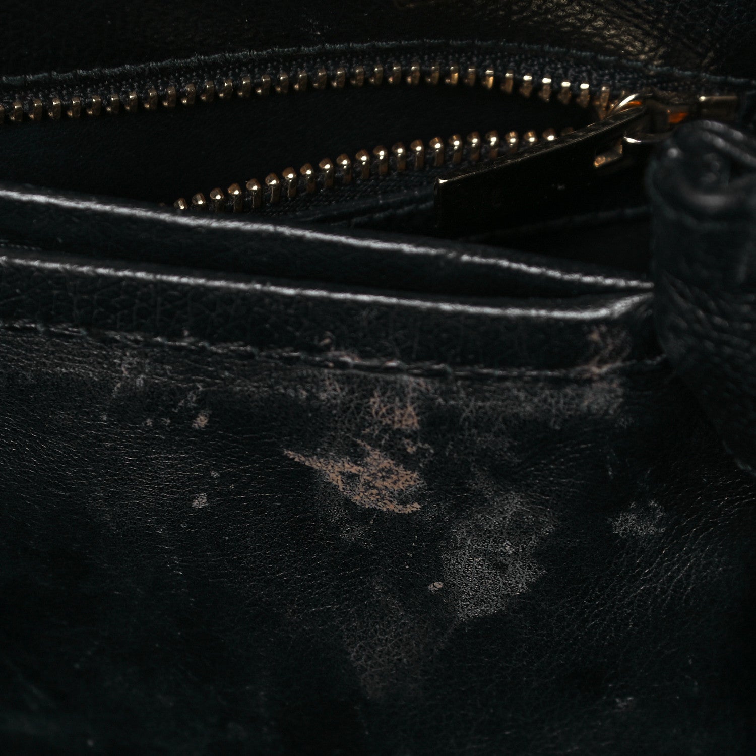 Salvatore Ferragamo Hammered Calfskin Vara Bow Chain Tote Black 13 of 23