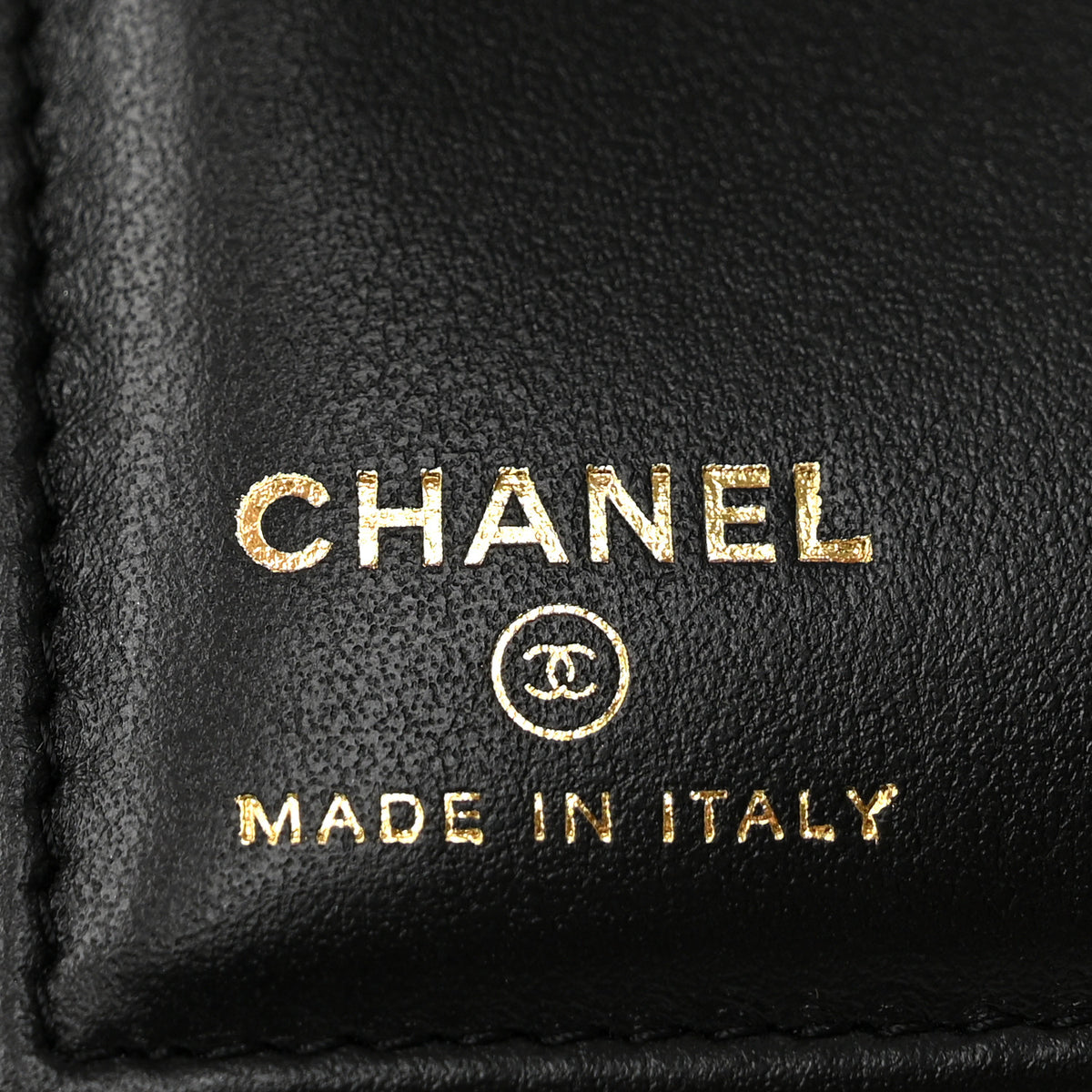 Caviar Quilted CC Passport Holder Black