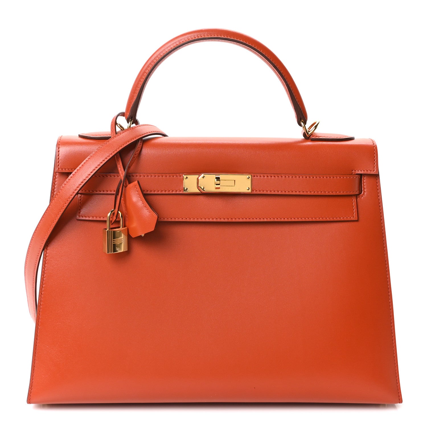 Hermes Box Kelly Sellier 32 Orange 1 of 10