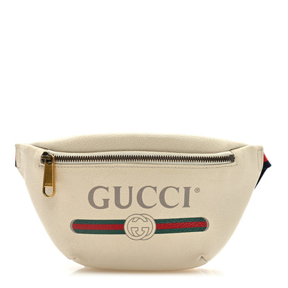 Gucci Grained Calfskin Small Logo Belt Bag White 1 of 8