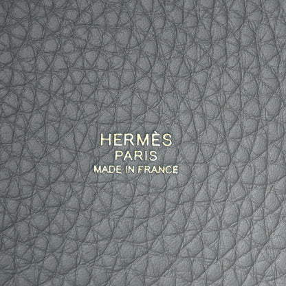 Hermes Taurillon Clemence Picotin Lock 18 PM New Blue Jean 6 of 11