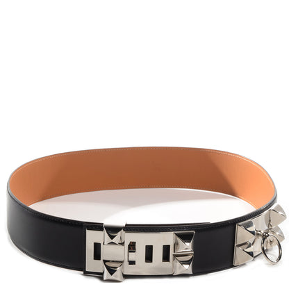 Hermes Box Collier De Chien CDC Belt 80 Noir 1 of 7