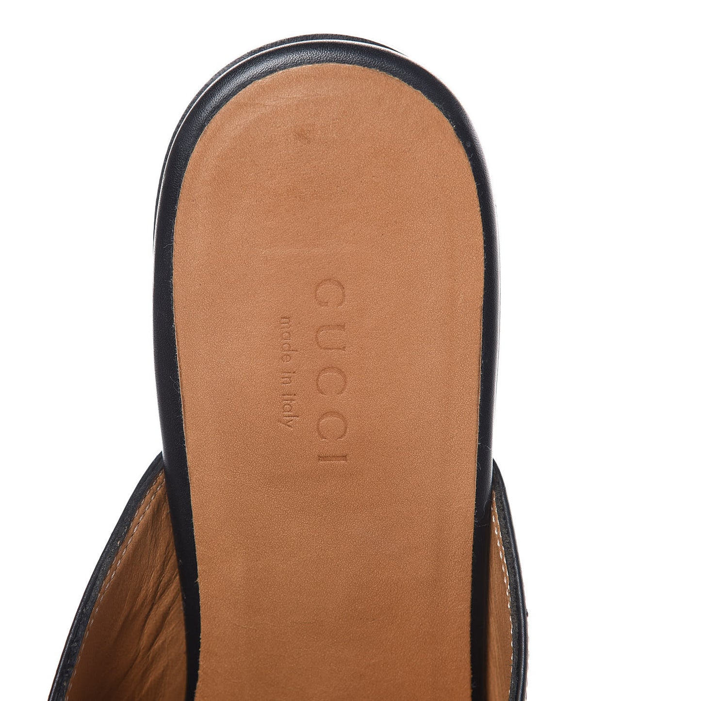 Calfskin Womens Princetown Slippers 36.5 Black