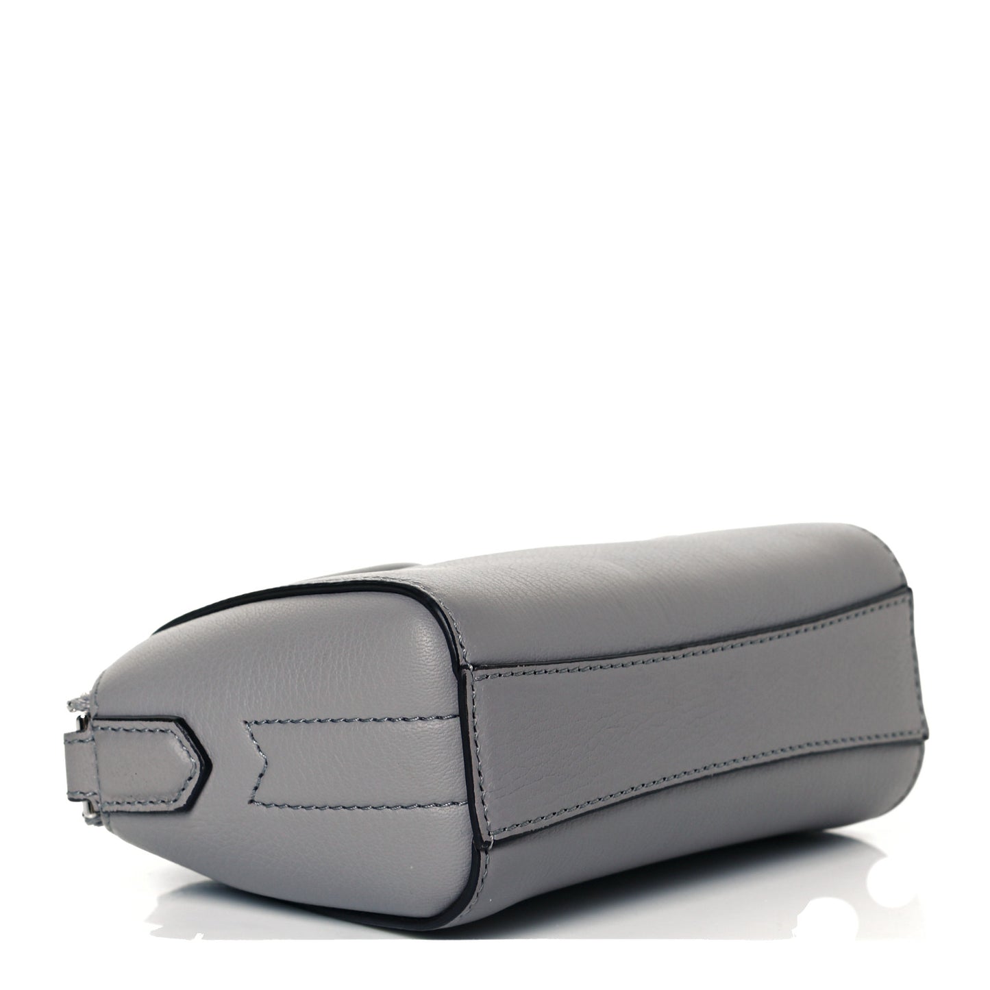 Sugar Goatskin Nano Antigona Pearl Grey