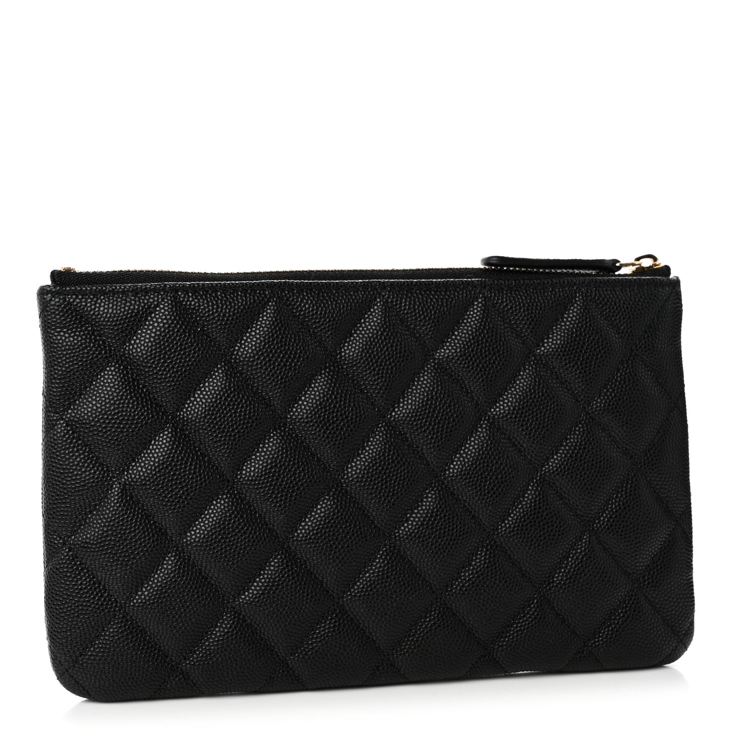 Caviar Quilted Coco Candy Small Cosmetic Case Black
