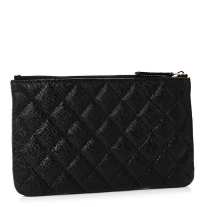 Chanel Caviar Quilted Coco Candy Small Cosmetic Case Black 3 of 8