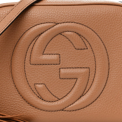 Gucci Pebbled Calfskin Small Soho Disco Bag Camelia 8 of 11