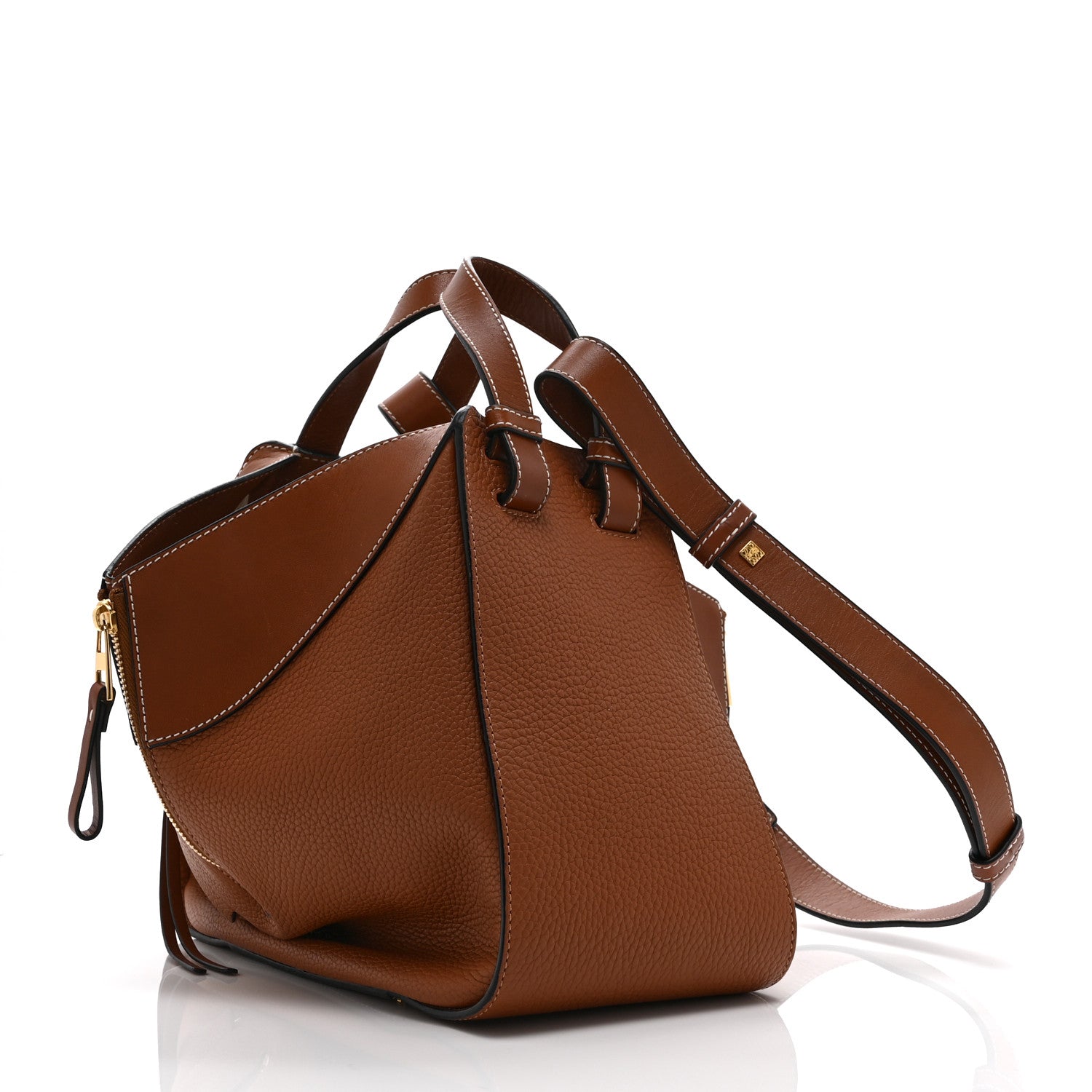 Loewe Grained Calfskin Small Hammock Shoulder Bag Tan 3 of 10
