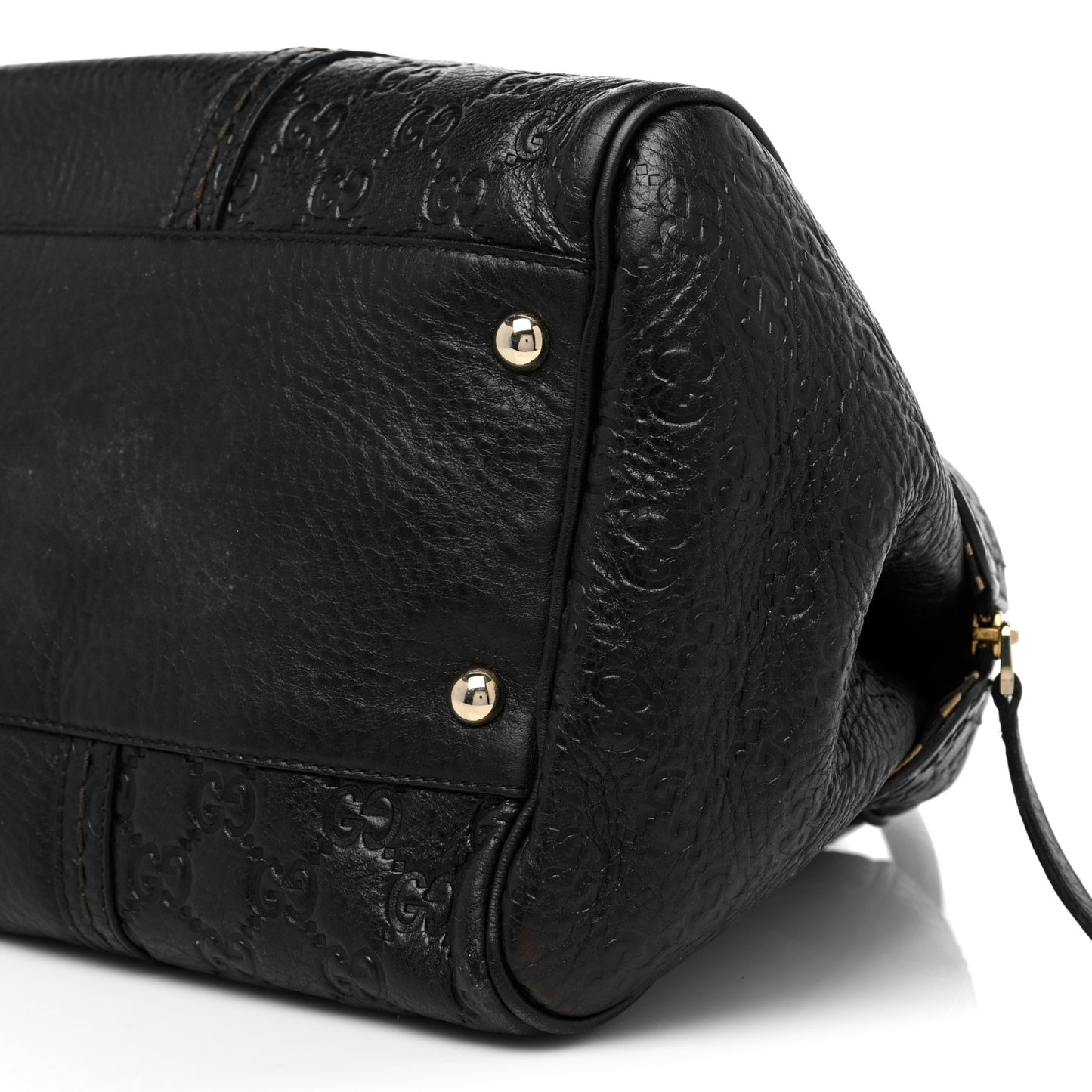 Guccissima Signoria Large Dome Bag Black