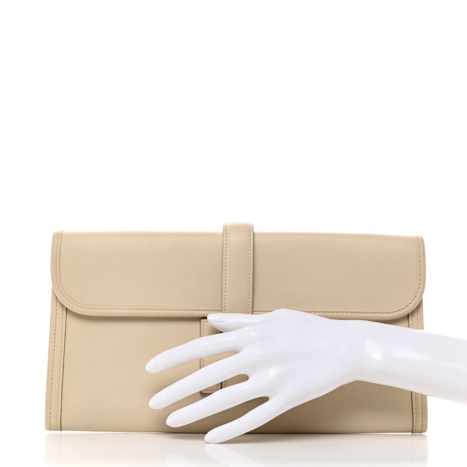 Hermes Swift Jige Elan 29 Clutch Craie 2 of 8