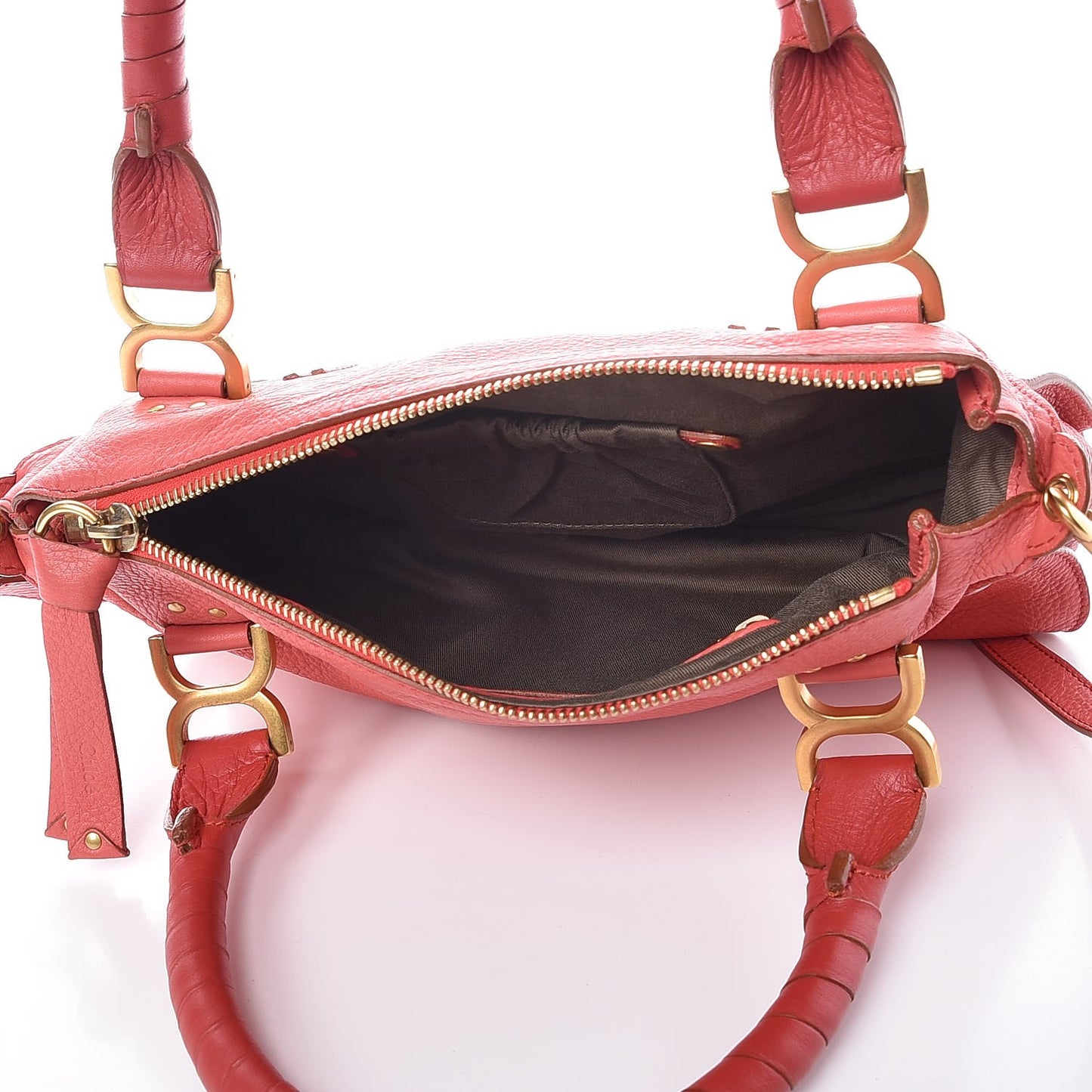 Calfskin Medium Marcie Satchel Paradise Pink