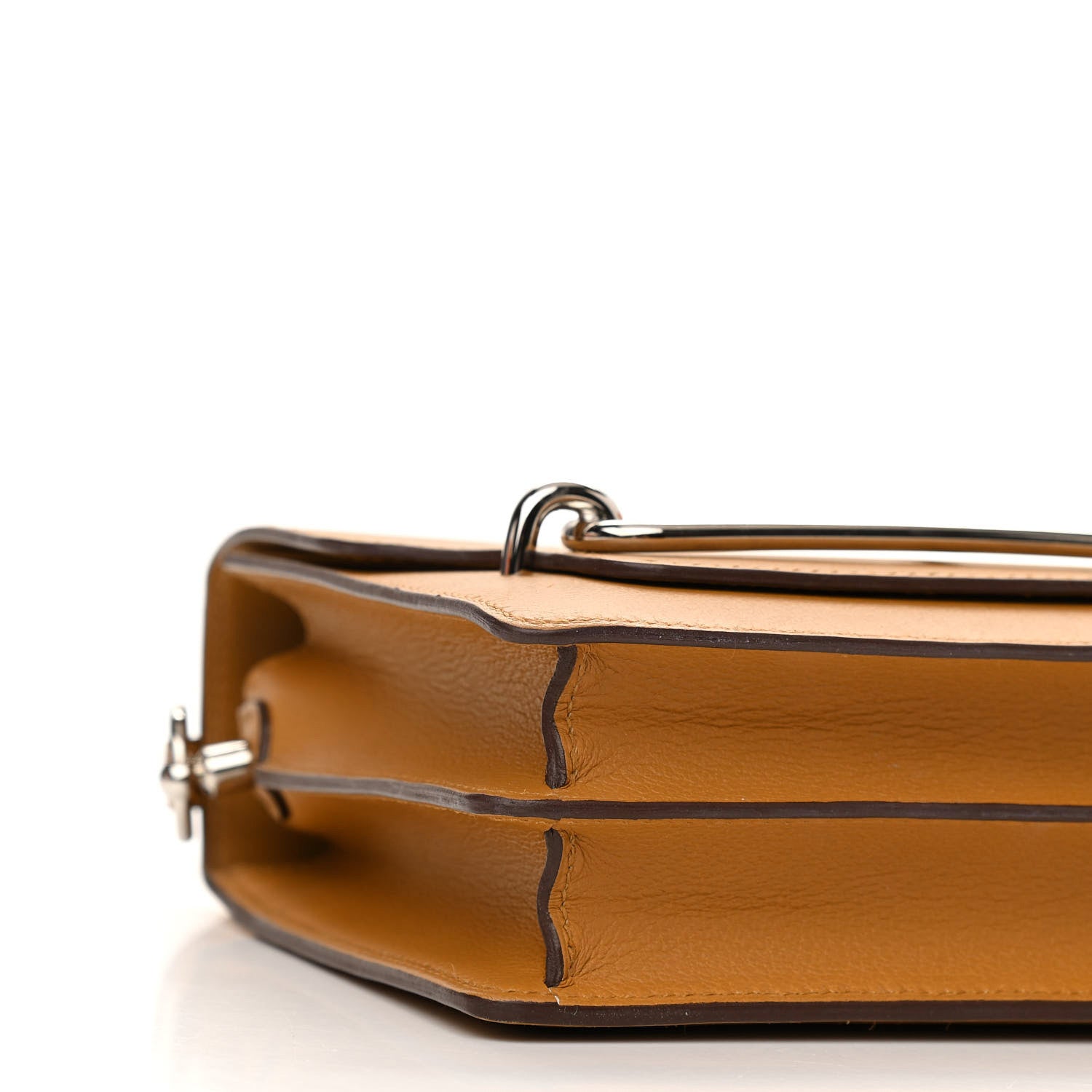 Hermes Evercolor Verso Mini Sac Roulis Caramel Bleu Brume 9 of 11