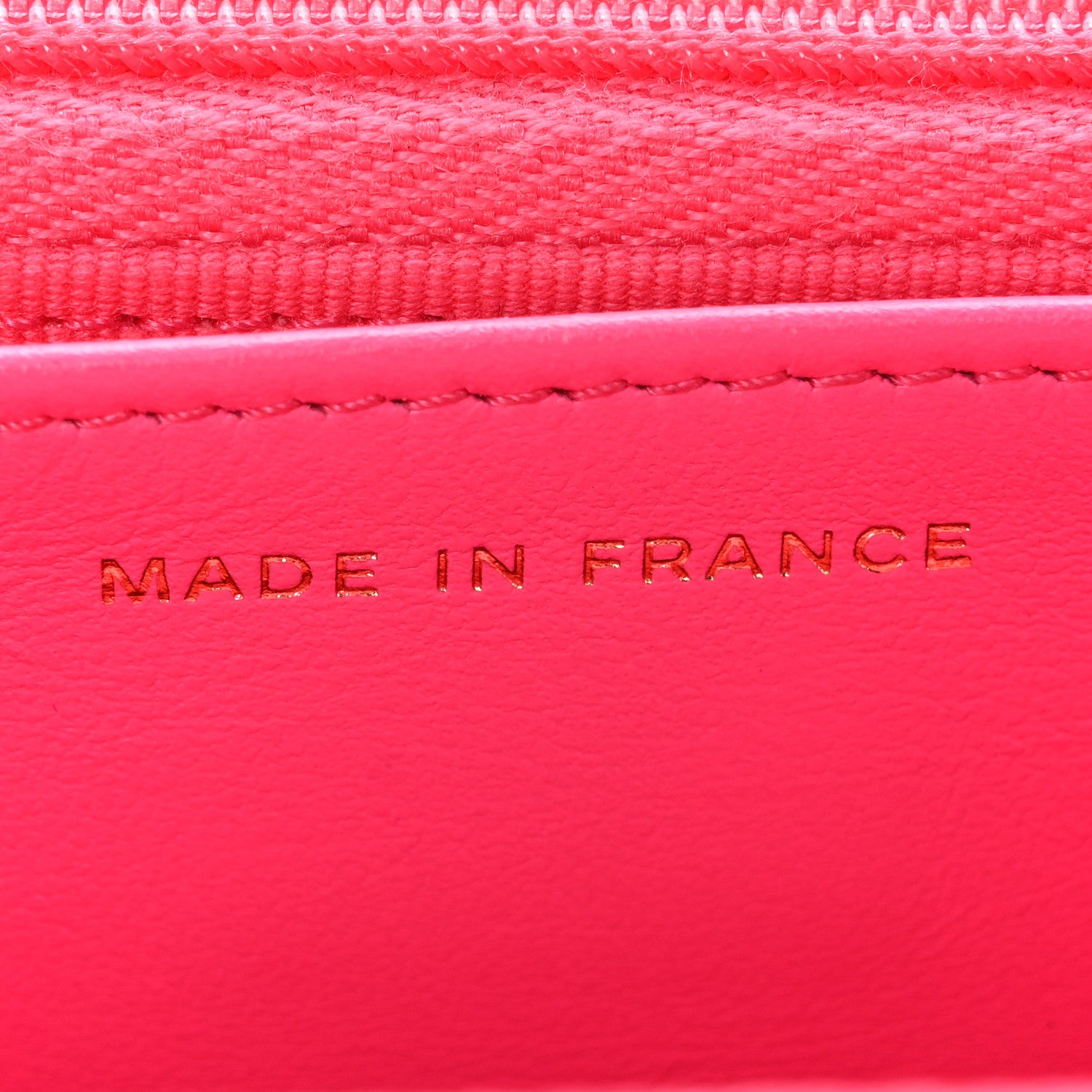 Chanel Caviar Quilted Wallet on Chain WOC Fuchsia 7 of 15