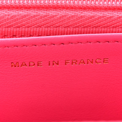 Chanel Caviar Quilted Wallet on Chain WOC Fuchsia 7 of 15