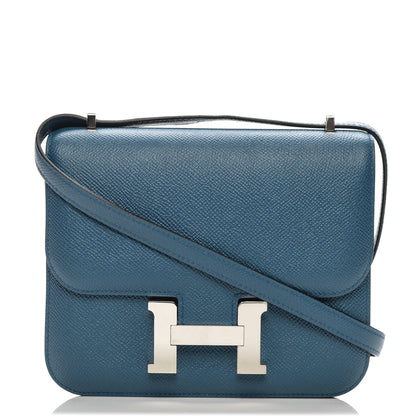 Hermes Epsom Constance 18 Bleu Agate 1 of 28