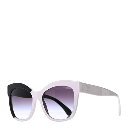 Chanel Acetate CC Sunglasses 9081 White Black 1 of 8
