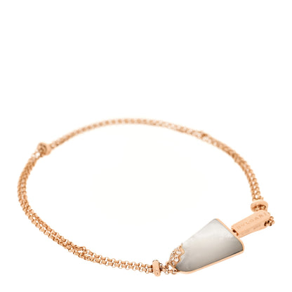 Bulgari 18K Rose Gold Mother of Pearl Diamond Gelati Bracelet SM 1 of 6