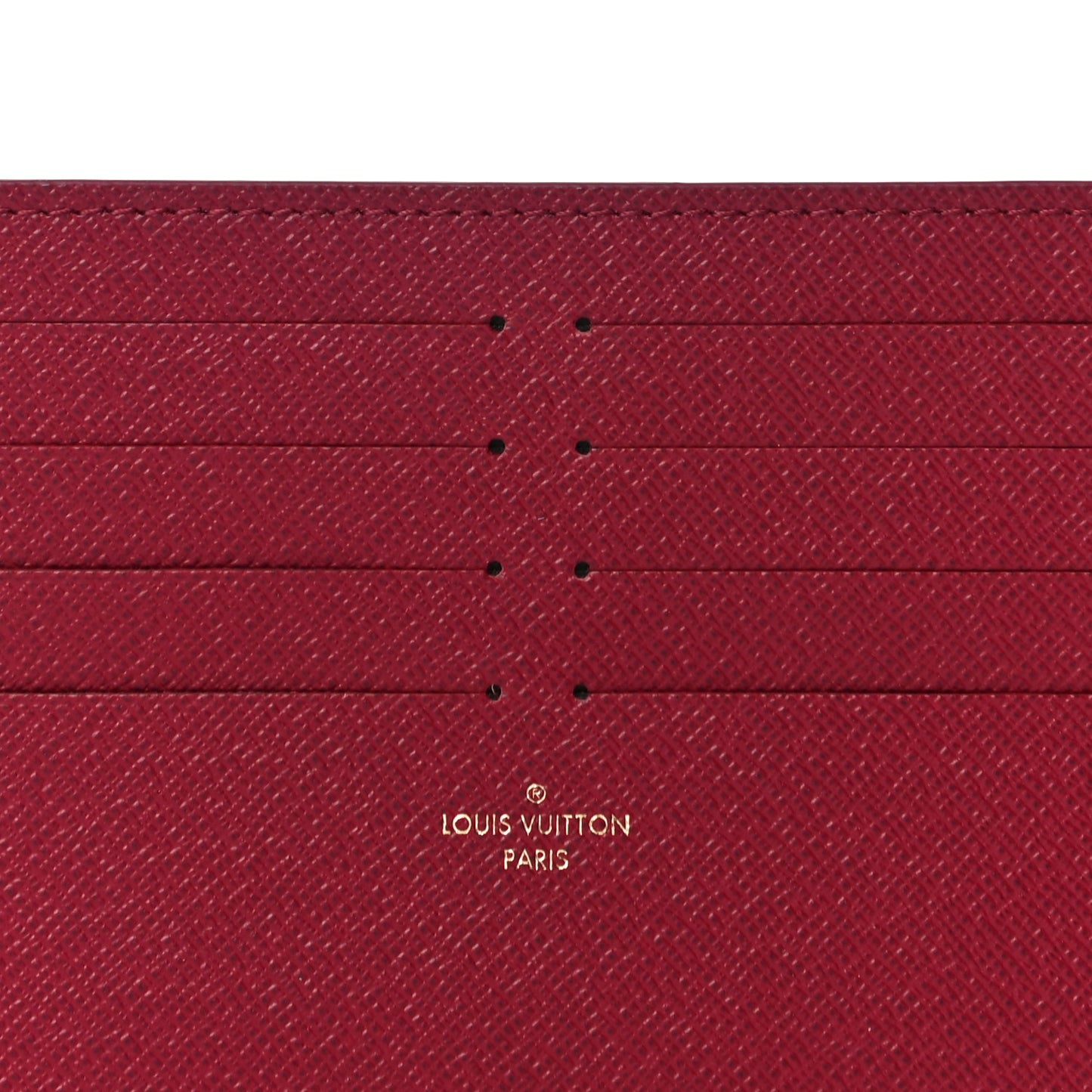 Calfskin Felicie Card Holder Insert Fuchsia