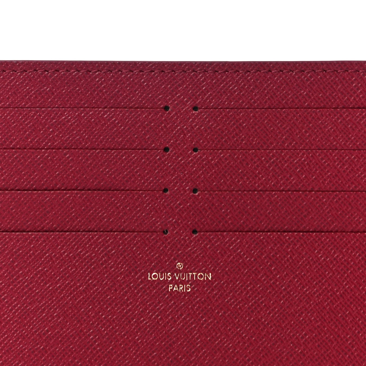 Louis Vuitton Calfskin Felicie Card Holder Insert Fuchsia 6 of 8