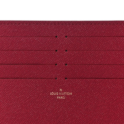 Louis Vuitton Calfskin Felicie Card Holder Insert Fuchsia 6 of 8