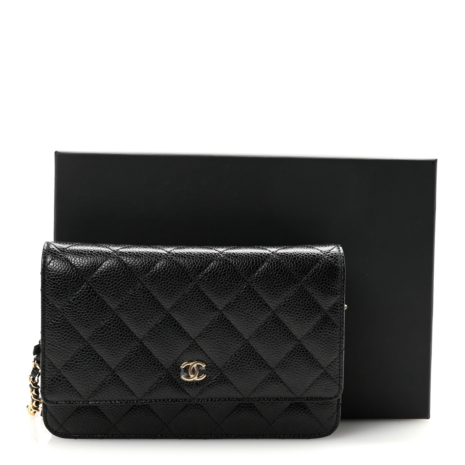 Chanel Caviar Quilted Wallet on Chain WOC Black 12 of 12