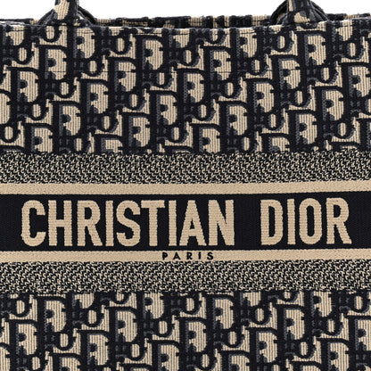 Christian Dior Oblique Medium Book Tote Blue Multicolor 8 of 11