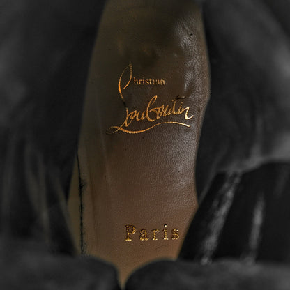 Christian Louboutin Calfskin Horse Guarda Flat Boot 40 Black 7 of 8