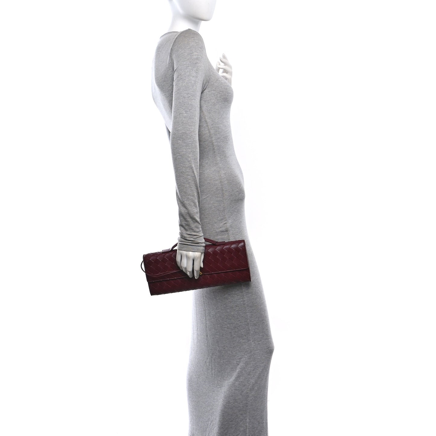 Nappa Intrecciato Long Andiamo Top Handle Clutch Barolo