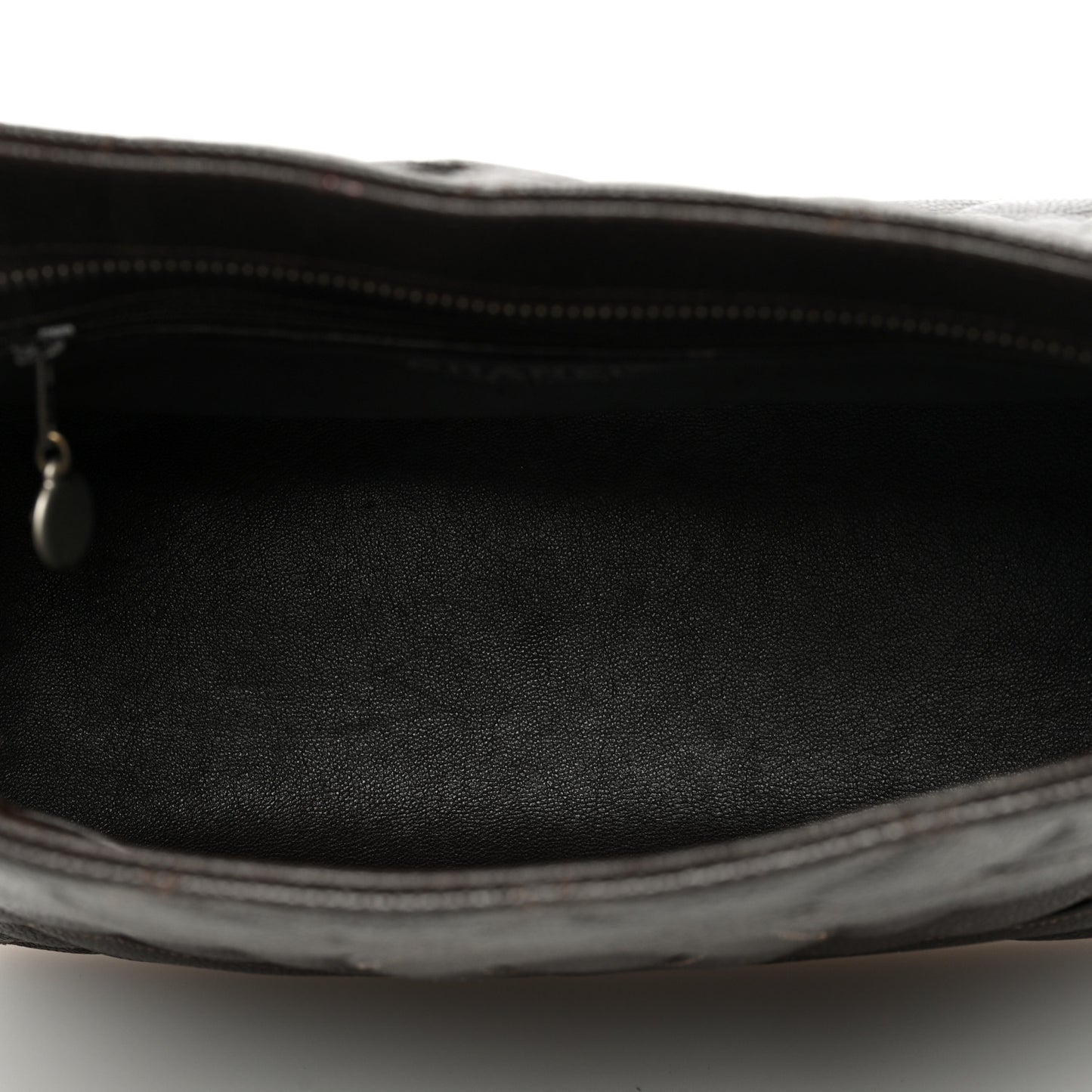 Caviar Quilted Medallion Tote Dark Brown