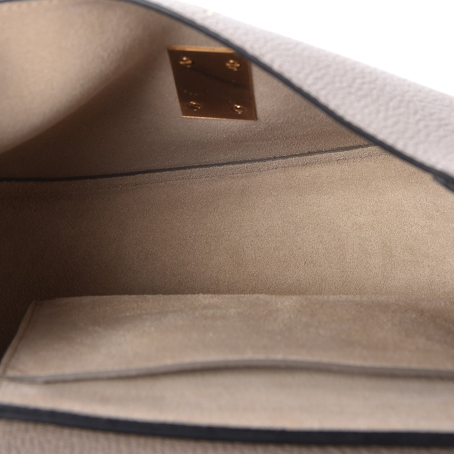 Grained Lambskin Drew Shoulder Bag Motty Grey