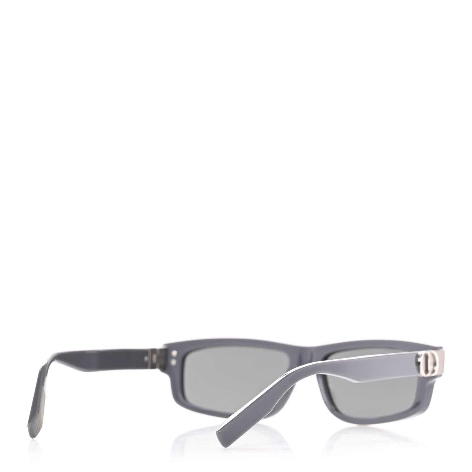 Christian Dior Acetate Rectangular CD Icon S2I Sunglasses Grey Smoke Mirror 4 of 8