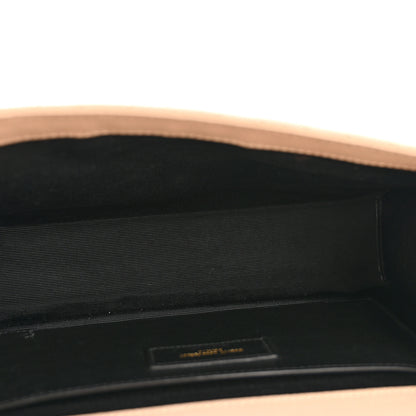 Saint Laurent Grain De Poudre Textured Mixed Matelasse Medium Triquilt Monogram Satchel Dark Beige 5 of 11